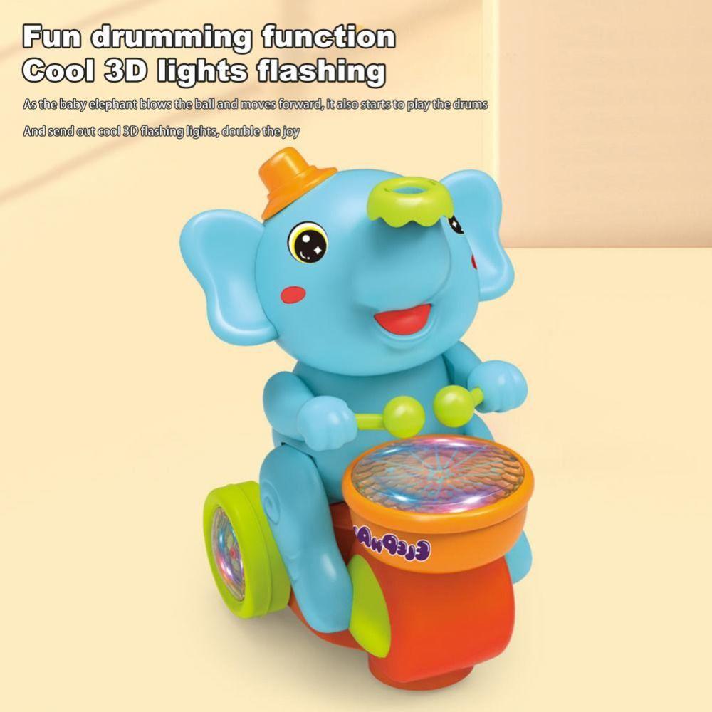 Sensory Activity Musical Walking Elephant LED Light Kid Musical Toy  Birthday Gift
