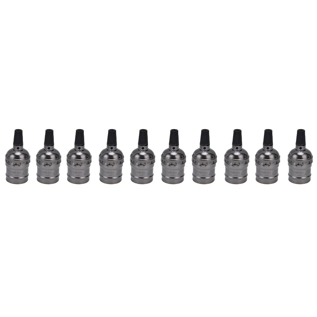 10Pcs Retro Lamp Holder Durable Elegant Aluminum Ceiling Bulb Socket for E26 E27 Bulb