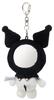 Skater Plush Mirror Keychain Mascot Mirror with Snap Hook Sanrio Kuromi Die-Cut ZNMD1-A