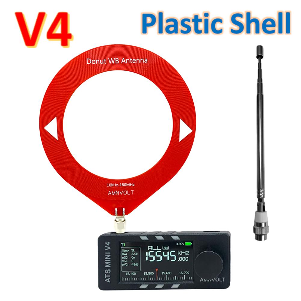 Upgrade V4/V3S SI4732 DSP Radio Receiver All Band Mini Radio FM AM SSB LSB USB 1.9inch IPS Screen Pocket Radios for Home Outdoor