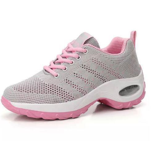 Mesh Women'S Shoes Autumn New Breathable Trendy With Platform Sports Shoes Foreign Trade White Shoes Light Fashion Casual Trendy Shoes