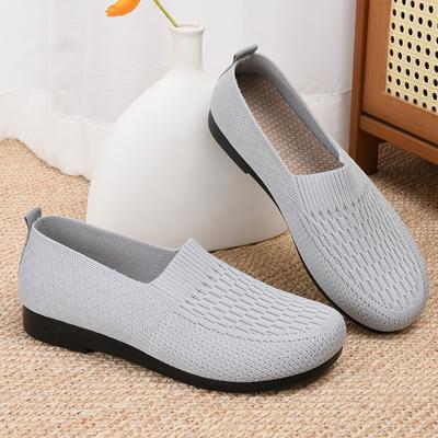 Old Beijing Cloth Shoes Women's One-pedal Middle-aged and Elderly Mother's Shoes Mesh Breathable Women's Casual Single Shoes Foreign Trade Shoes Child