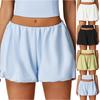 Women's Casual Bubble Shorts with Elastic Waistband Relaxed Fit Lightweight Fabric Comfortable Summer Bottoms