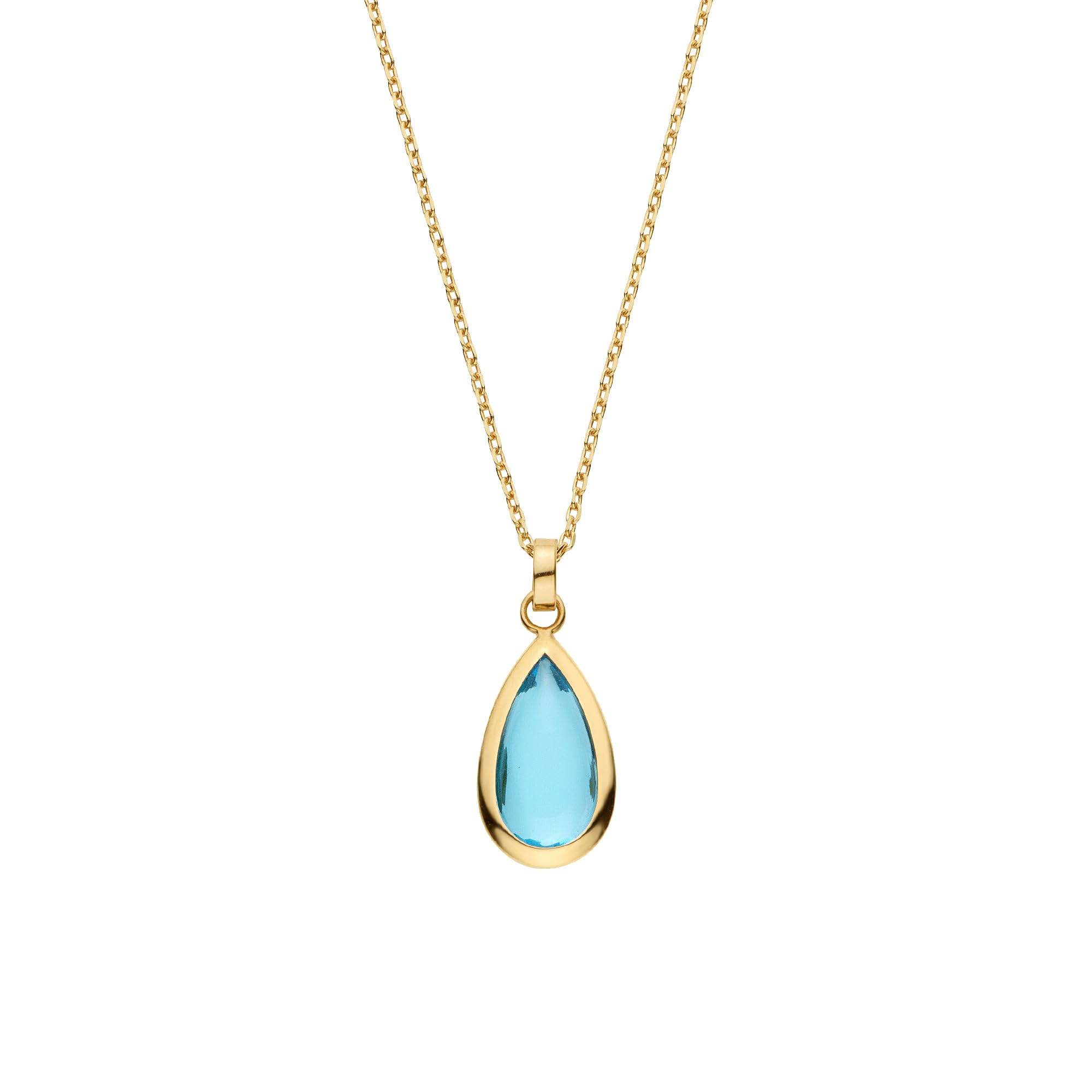 

Necklace K18 Yellow Gold Blue Topaz AGVN663445BT [Official] [Vendome Aoyama]