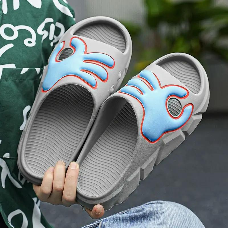 Fashion Soft Slippers for Men Beach Sabot Shoes Cheap Liquidation Comfortable Trend 2025 Adult Low Price Y2k Mascullino Fun Sandals Man
