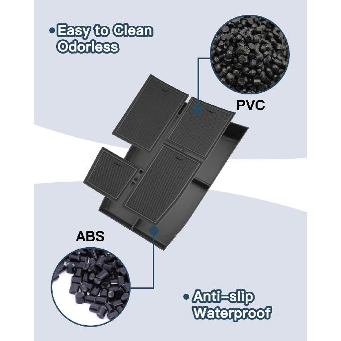 Lower Console Organizer Compatible with 2021 2022 2023 2024 2025 2026 Nissan Rogue(S/SL/SV/Platinum) Armrest Under Storage Box Tray Nissan Rogue