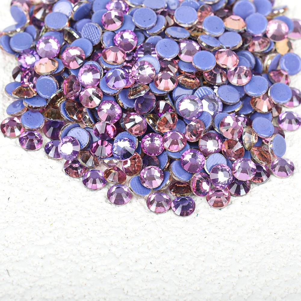 Wei Chen, Guomao A Decoration Color Plated Glue Bottom Rhinestone Mobile Phone Case Diy Nail Art Beauty Glass Jewelry Accessories