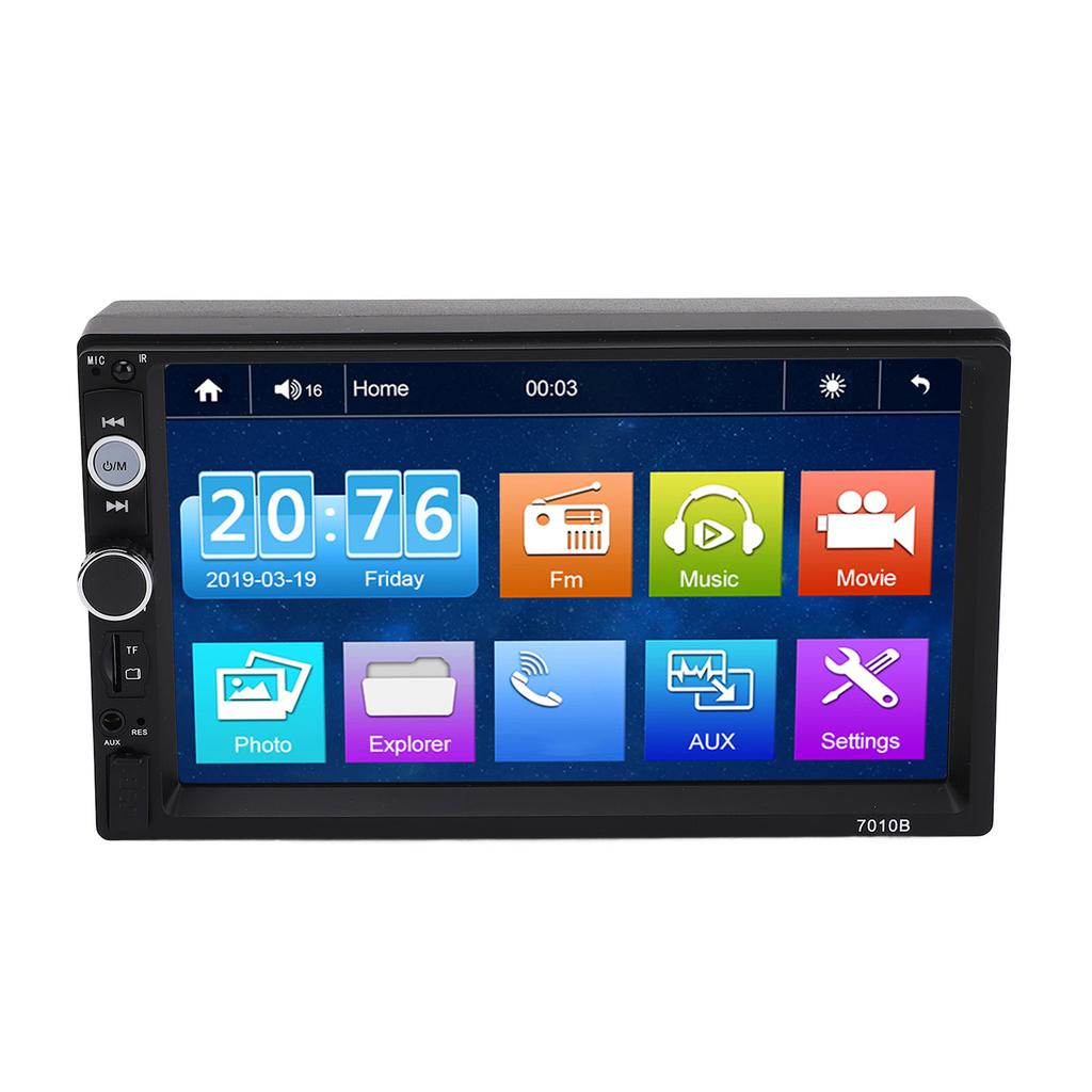7in Dokunmatik Ekranlı Multimedya Ünitesi DC12V Carplay Kablosuz Android Auto Bluetooth AUX MP5 Çalar için Araç Multimedya Alıcısı