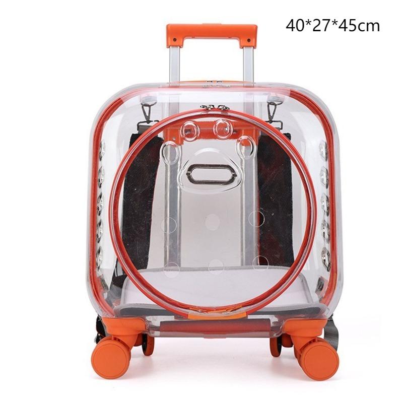 

Outdoor Cats Backpack Pet Transparent Cat Accessories Bag Large Capacity Breathable Kitten Cat Carrier Women s Shoulder Bags помаранчево-червоний