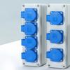 Outdoor Power Distributor 220V 10A Plastic Waterproof Junction Box for Outdoor Electrical Safety Easy Installation