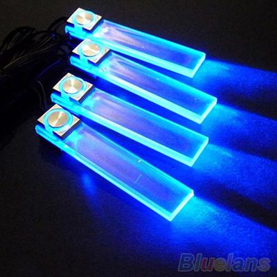 Car Top Car Atmosphere 4 In 1 12V Blue Lamp Charge LED Interior