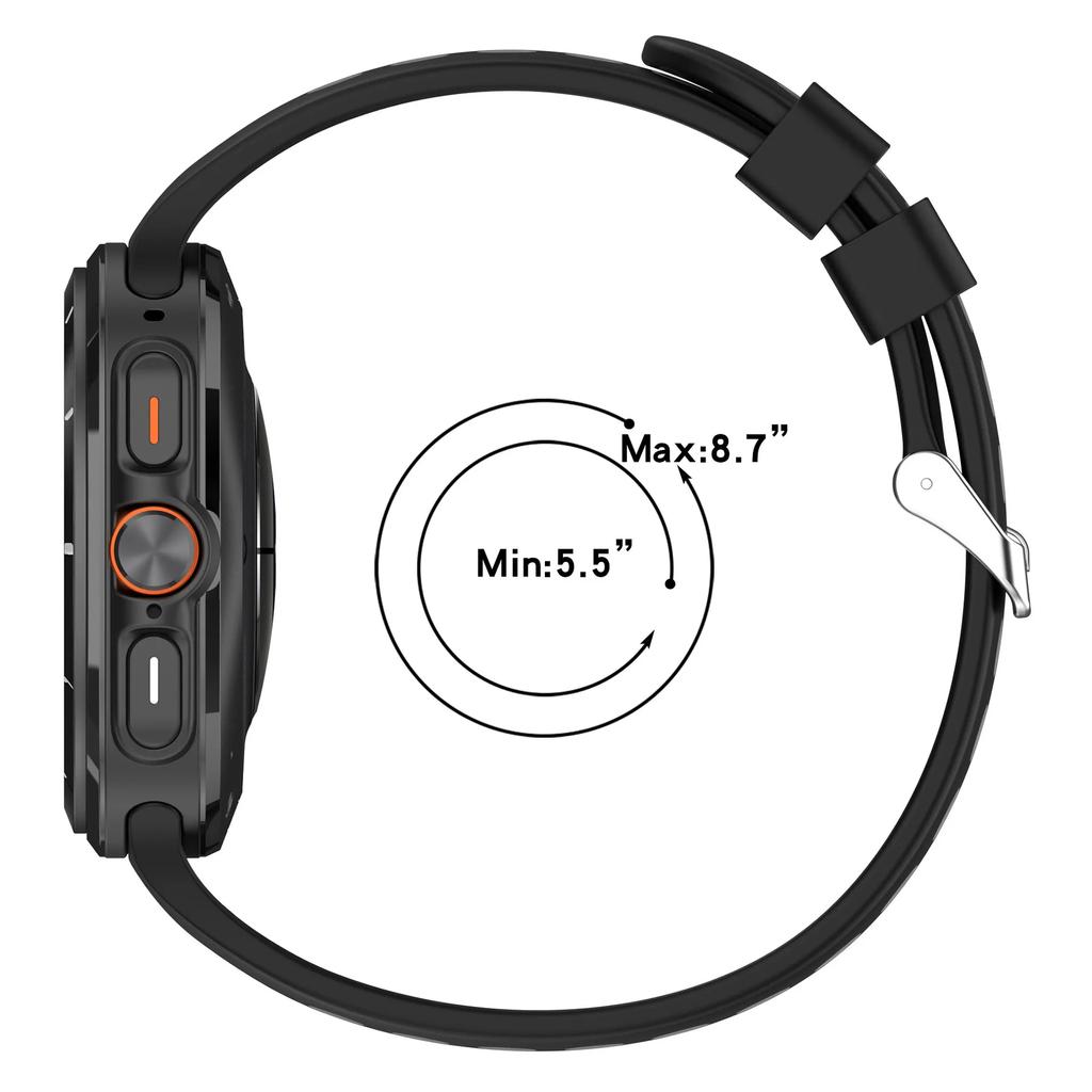 Dwukolorowy silikonowy pasek sportowy do Samsung Galaxy Watch Ultra 47mm Regulowany wymienny miękki pasek do Galaxy Watch 7 Ultra