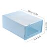 Household Thicken Transparent Stackable Shoe Box Dustproof Shoes Storage Box Organizer CaseBlue
