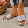 Modische Damen-Slipper Neu Offene Zehenpartie Quadratische Zehenpartie Pantoletten Schuhe für Damen Strandschuhe Outdoor Damen Freizeitschuhe Damen Sandalen