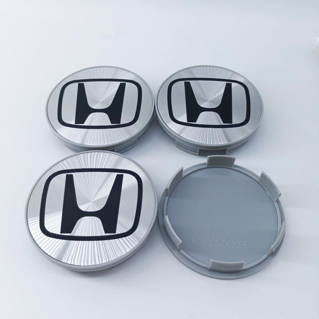 RJVK8 4pcs 69MM Emblem Car Wheel Center Cap Hub Covers Badge For H Honda Odyssey Spirior CR-V Civic HR-V City Accord Fit Pilot