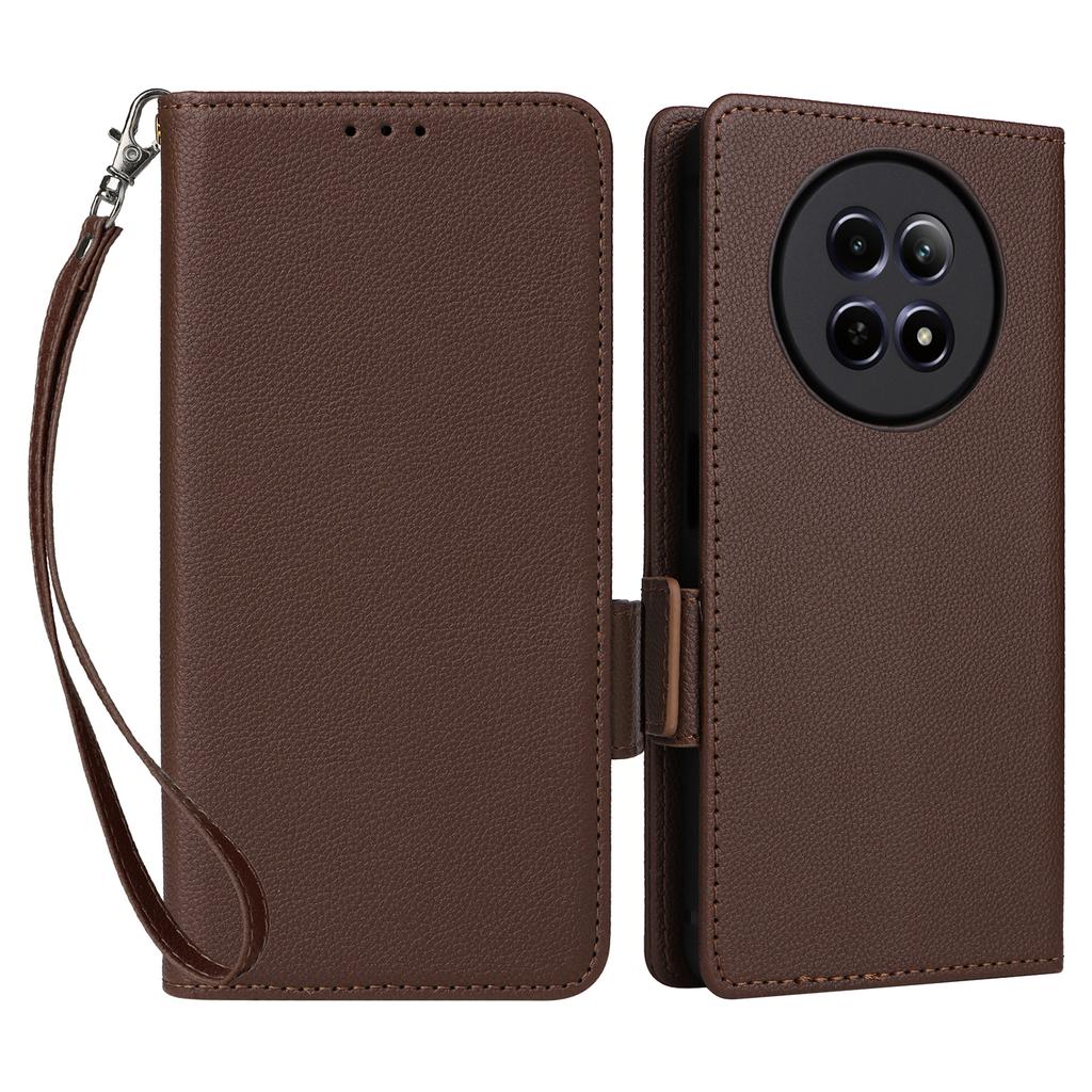 For Realme Narzo 70x 5G/C65 5G/Narzo N65 5G/13 5G/12 5G/12x 5G Case with Strap Litchi Texture PU Leather Wallet Phone Cover