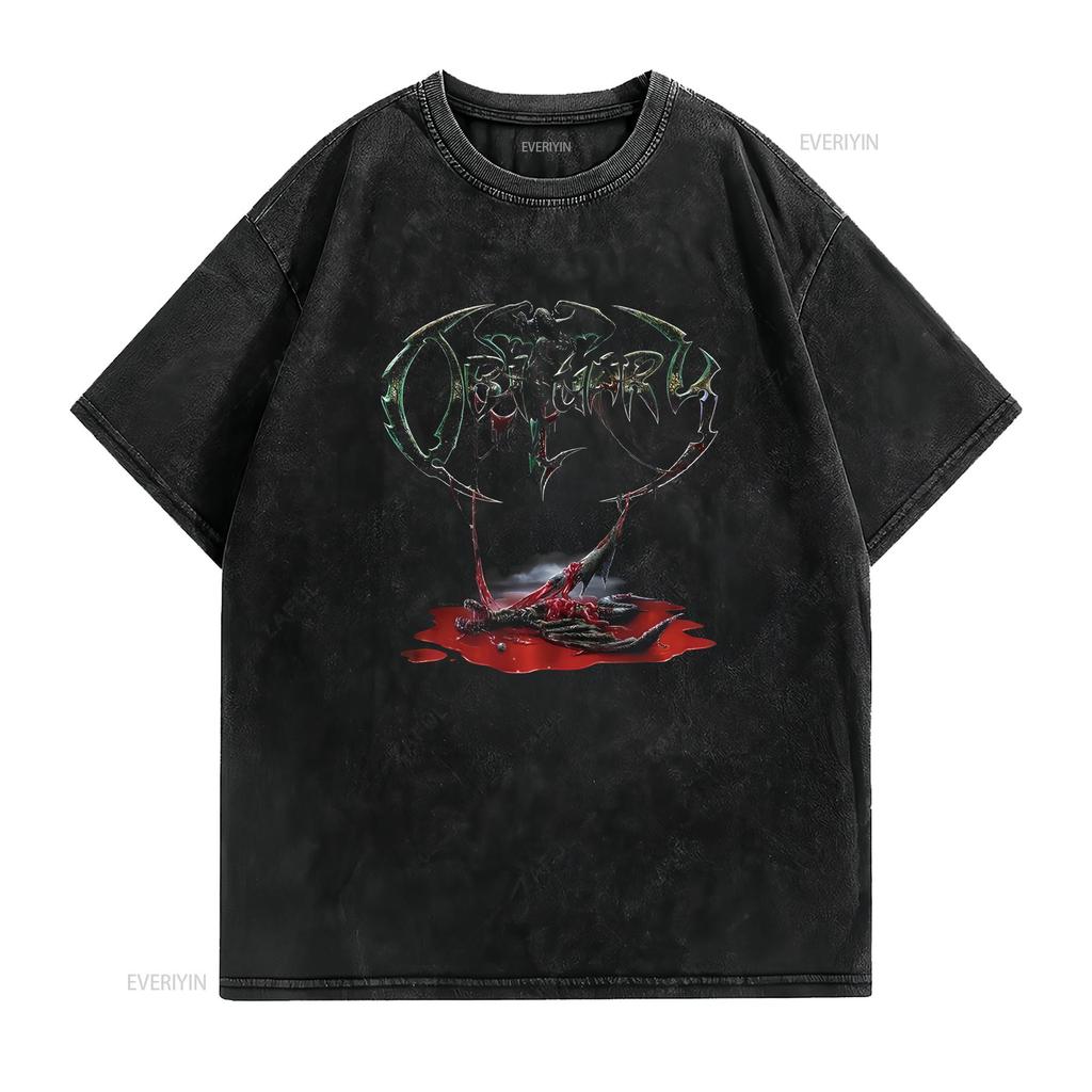 Vintage Style Obituary T Shirt Unisex Women Clothing vintage Washed fashion graphic Soft Stylish Stretched Unisex Versatile