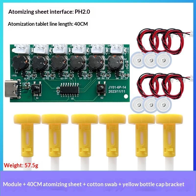 Six Spray Humidifier Usb Mini Humidifier Diy Kits Mist Maker And Driver Circuit Board Fogger Atomization Film Atomizer Sheet