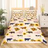 Bull Skull Bedding Set Boho Mandala Duvet Cover for Children Teens Bohemian Feather Print Comforter Cover Animal Skull Pattern