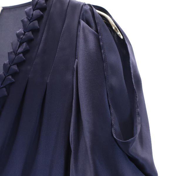 SEE BY CHLOE Silk Blend One Piece USA2 Navy X Blue X White Women Used