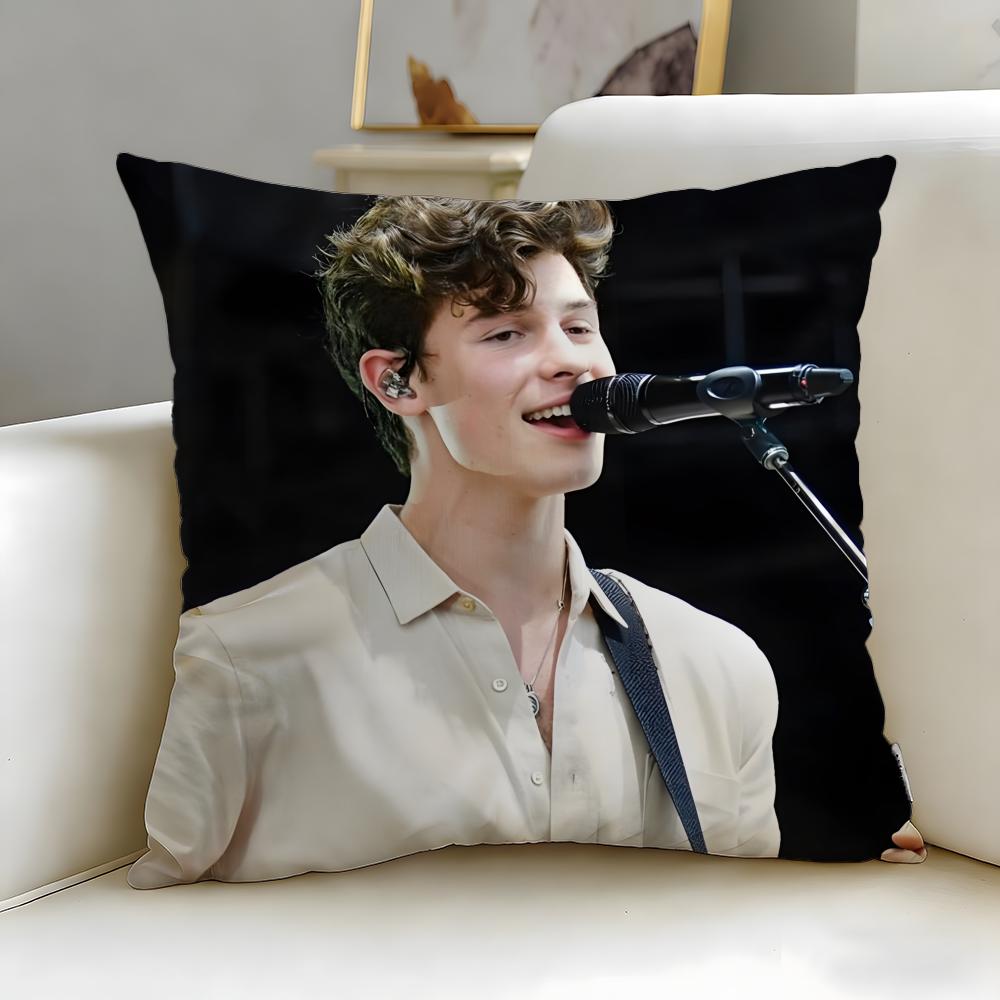 popular singer Shawn Mendes Cushion Cover Soft & Easy-Wash Pillow Case – Versatile for Couch, Bed, Travel and Office