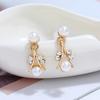 Simulation Pearl Necklace Bracelet Earrings Set Bridal Dress Versatile Accessories Fashion Jewelry Gift