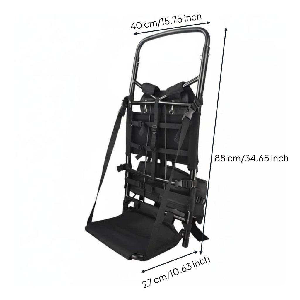 Portable Aluminum Frame Carrier Durable Load Support Outdoor Backpack for