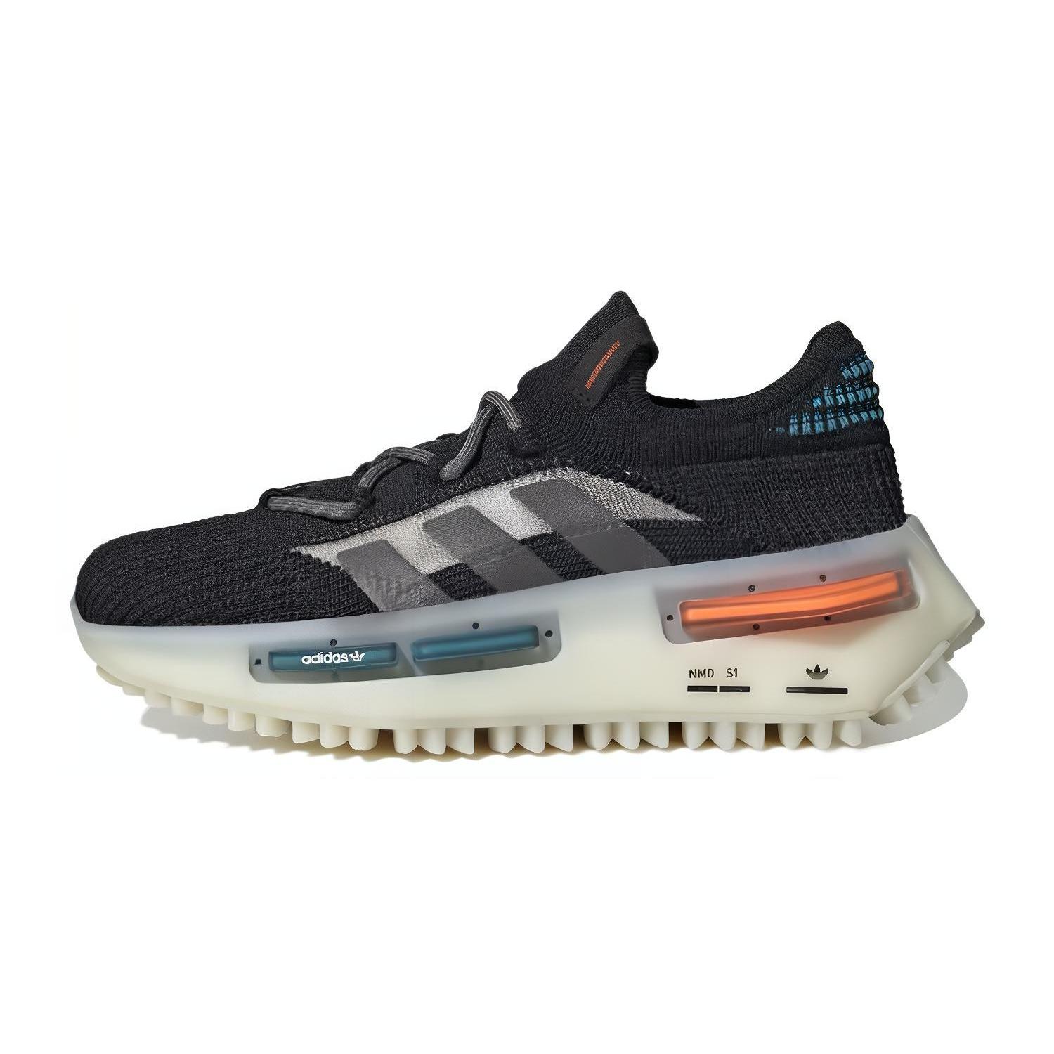 (GS) adidas NMD_S1  Black Teal Orange  Kids  GW2186 EU 36