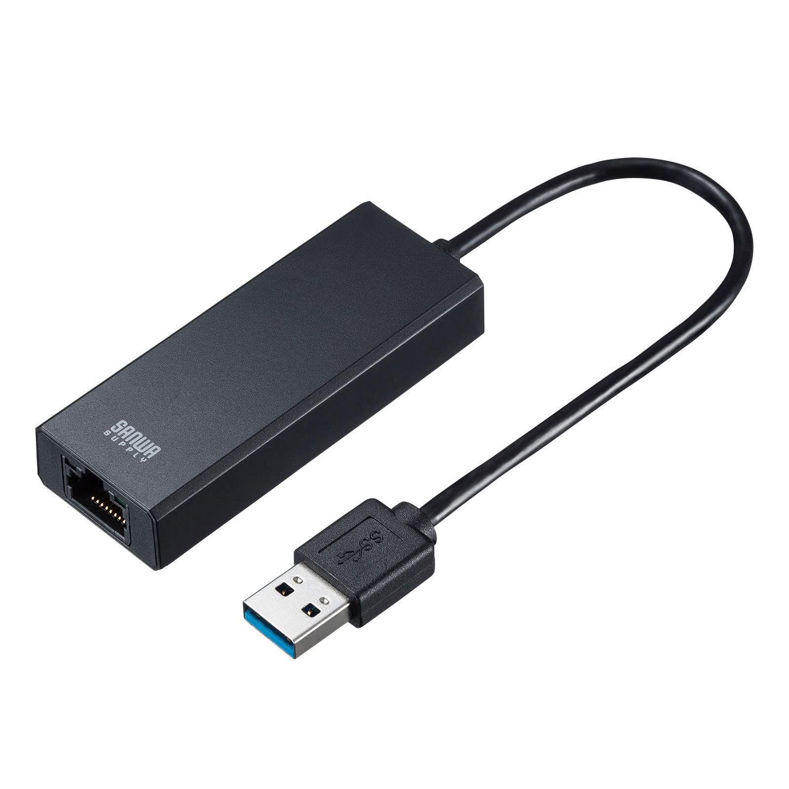 

Sanwa Supply USB 3.2 to LAN Adapter (2.5Gbps Support), USB-CVLAN5BK, Black