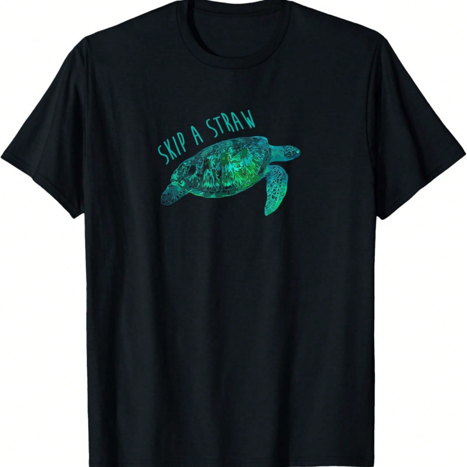 Skip A Straw Sea Blue Turtle T-Shirt S разноцветный