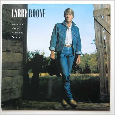LP Record LARRY BOONE - Swingin' Doors, Sawdust Floors 8367101 MERCURY BEATS 1989 Holland Folk Used