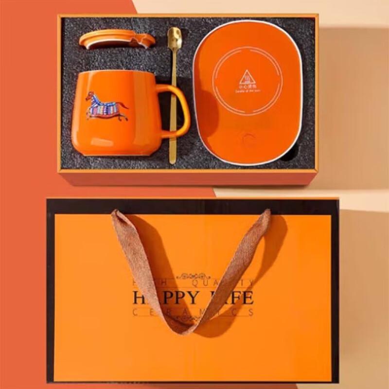 Smart 55°C Ceramic Heating Mug Set