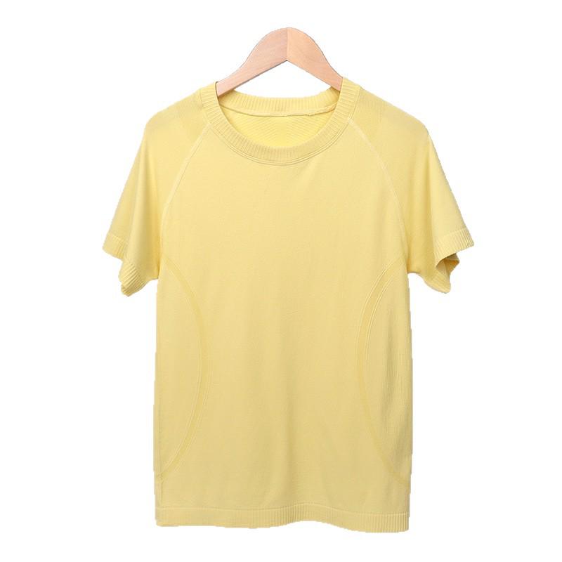 Women's Spring-Summer Casual Sports T-Shirt: Breathable, Sweat-Wicking, Short Sleeve, Round Neck, Loose Fit, Comfortable Yoga Outerwear