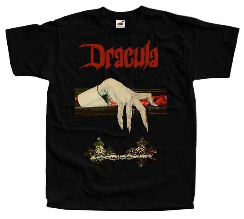 Unisex Short Sleeve Crew Neck Cotton T Shirt Dracula Horror S