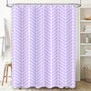 Bright Floral Shower Curtain Waterproof Bathroom Decor for Kids Adults Pink Blue Flower Design Polyester Fabric with Hook Set In
