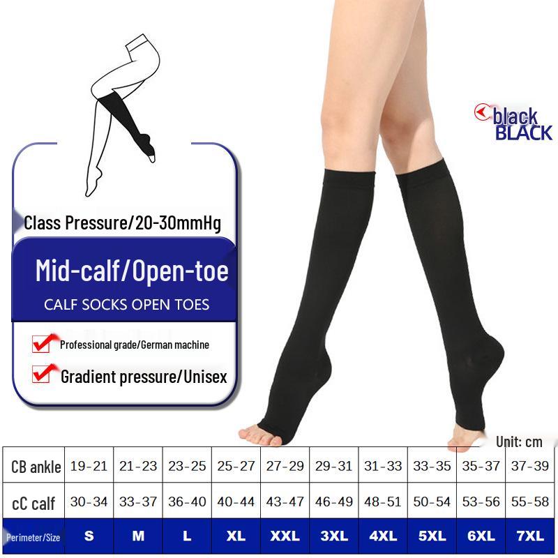 Unisex Skarpety Kompresyjne za Kolano i Rękawy na Łydki do Sportu