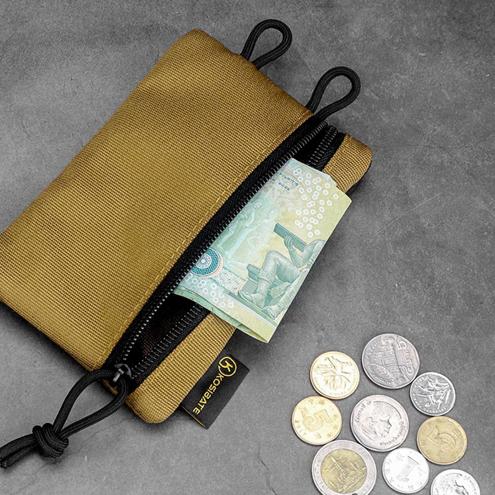 1PC Compact Pocket Organizer Pouch Multifunctional for Camping Hiking Mountaineering Card Key EDC Tool Storage Bag