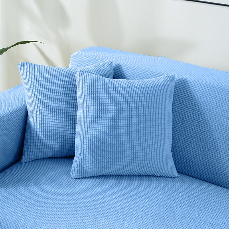 Thickened Fleece Cushion Cover: Nordic Modern Minimalist Style for Living Room, Office, Car Sofa, and Waist Support