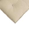 Back Cushion Cream 80 x 19 x 50 cm Fabric