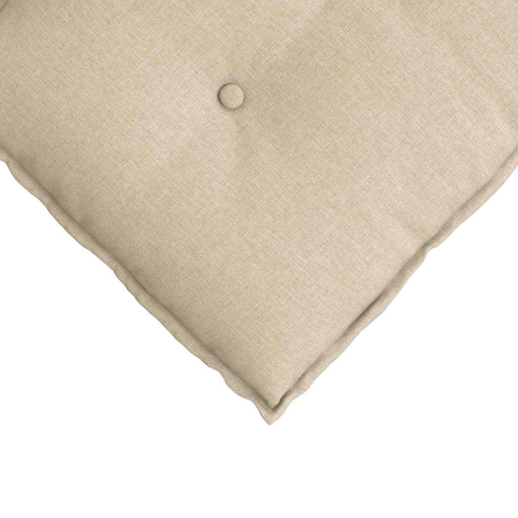 Back Cushion Cream 80 x 19 x 50 cm Fabric