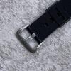 Waterproof Natural Resin Replacement Watch Band for Casio Women's BABY-G BA-110/111/112/120 BA-125 (Black)