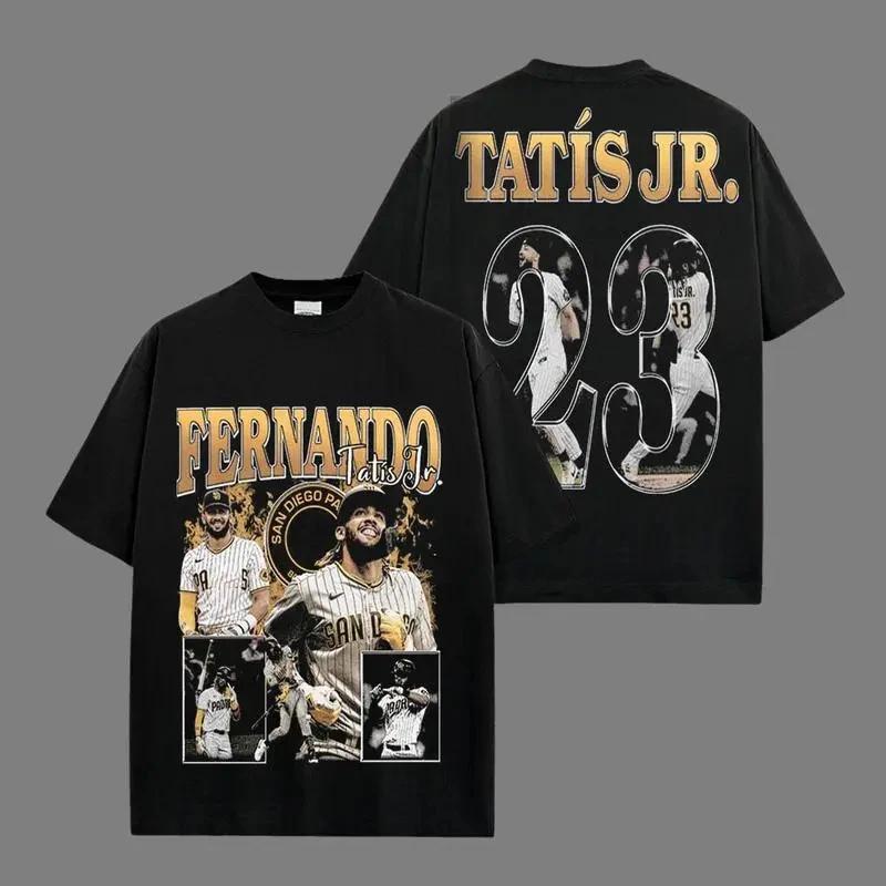 COMBATWEAR Baseball T-Shirt FERNANDO TATIS JR. Number 23, Graphic Tee T-Shirt L