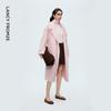 Lanzi Women's High-Neck Double-Faced Wool Coat