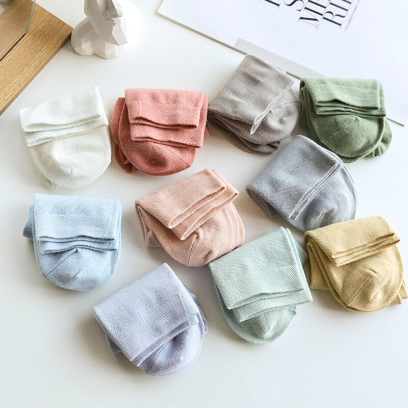 5-Paar-Set WYU Muji Mittellange, Kompressionsfreie Damen-Modestrümpfe