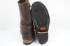 Vintage 80er-90er / POLICE883 Goodyear rahmengenähte Stahlkappen Schwerleder Engineer Boots Dunkelbraun /6 / 24.5cm/(GEBRAUCHT)
