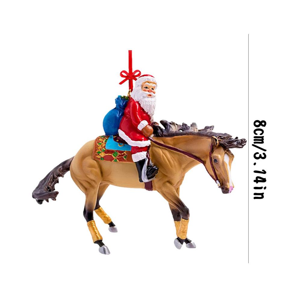 2D Acrylic Horse Christmas Ornaments Hanging Crafts Christmas Tree Horse Pendant Ornaments Party Supplies 2025 Xmas Navidad