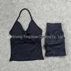 Women's High Elasticity Yoga Set: Strap Top & Butt-Lifting Leggings