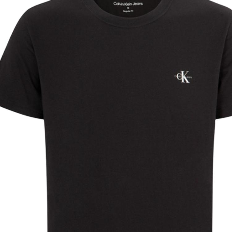 Calvin Klein Letter Pattern Round Neck Loose Short Sleeve Drop Shoulder T-Shirt Unisex T-Shirts J320199BEH