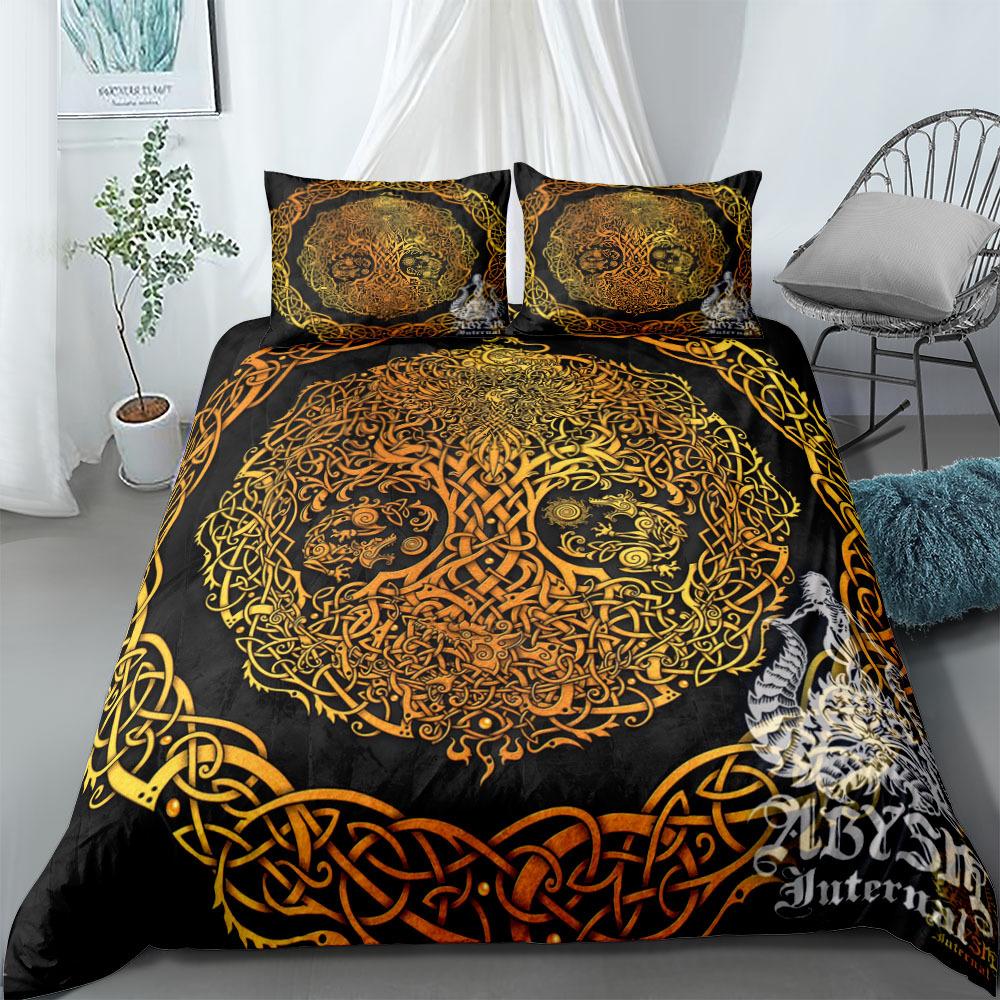 Ethnic Celtic Helm of Awe Bedding Set EU Single Double King US Twin Full Queen King Bed Linen Set