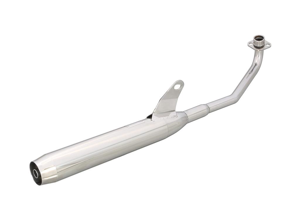 KITACO Sporty Down Muffler Compliant with 2010 Acceleration Noise Regulations Super Cub Cub 110 Stainless 110/Cross Steel/Buffed 543-1439400